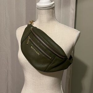 Green Leather Crossbody Bag